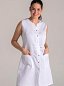 Bata larga blanca s/m cinturón